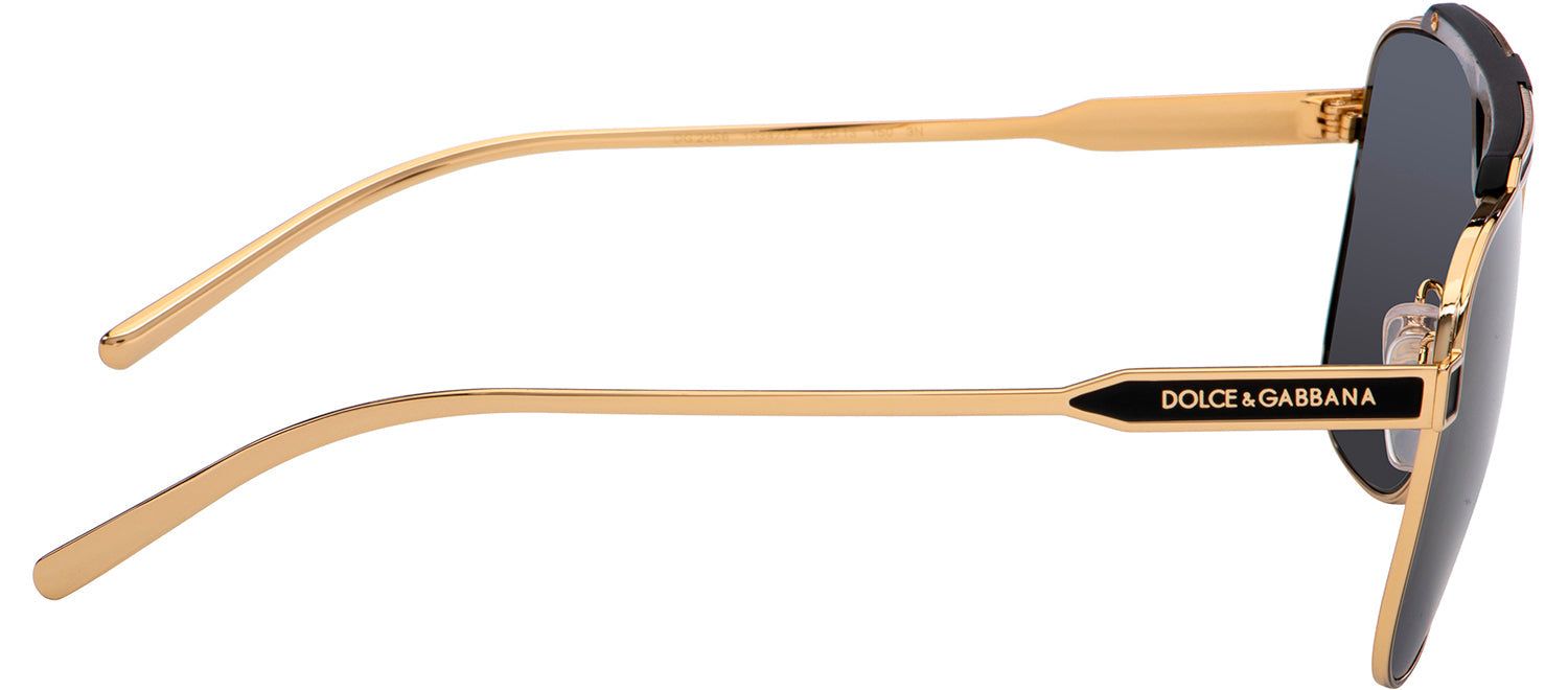 Dolce & Gabbana DG 2256 133487 Square Metal Black Sunglasses with Grey Lens sold by Gaffos product image thumbnail 3