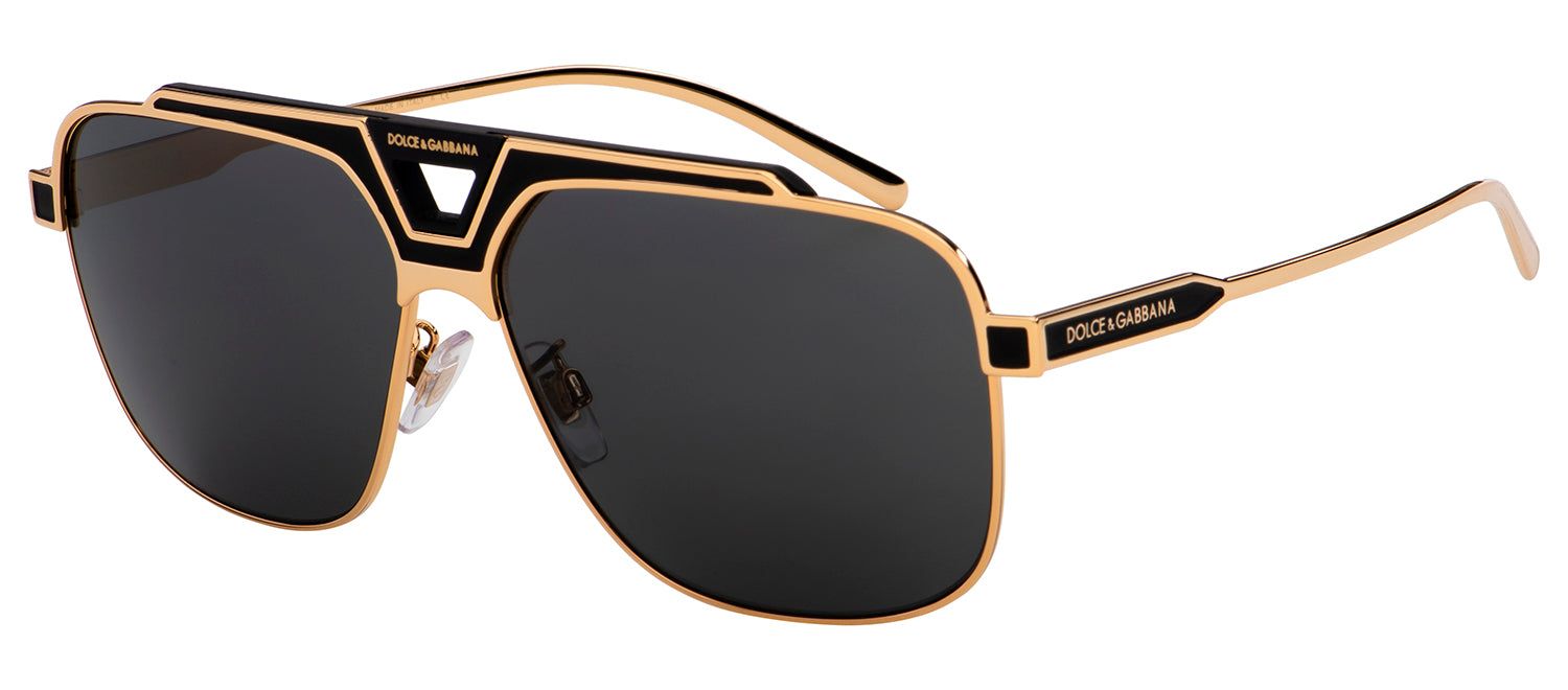 Dolce & Gabbana DG 2256 133487 Square Metal Black Sunglasses with Grey Lens sold by Gaffos product image thumbnail 2