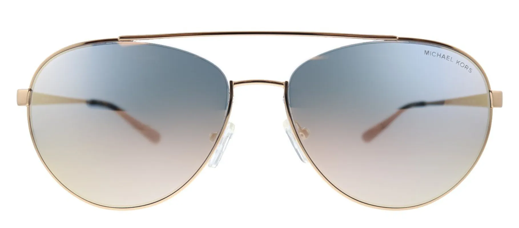 Michael Kors Aventura MK 1071 11084Z Aviator Metal Silver Sunglasses with Brown Mirror Lens sold by Gaffos