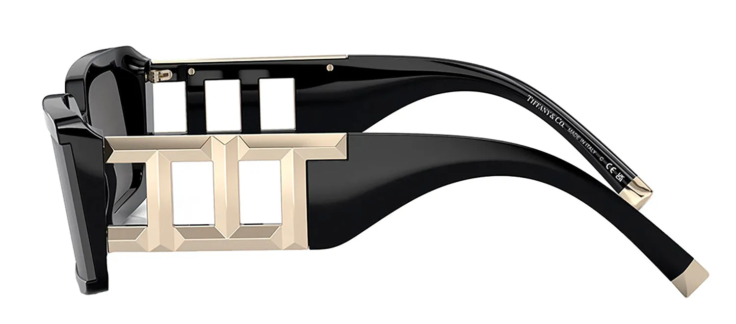 Tiffany & Co. TF 4197 8001S4 Rectangle Plastic Black Sunglasses with Grey Lens sold by Gaffos product image thumbnail 3