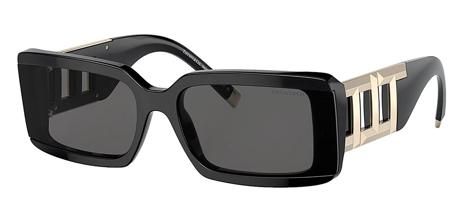 Tiffany & Co. TF 4197 8001S4 Rectangle Plastic Black Sunglasses with Grey Lens sold by Gaffos product image thumbnail 2