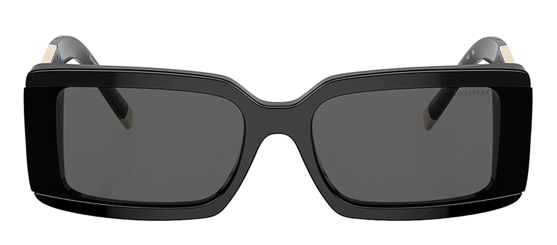 Tiffany & Co. TF 4197 8001S4 Rectangle Plastic Black Sunglasses with Grey Lens sold by Gaffos