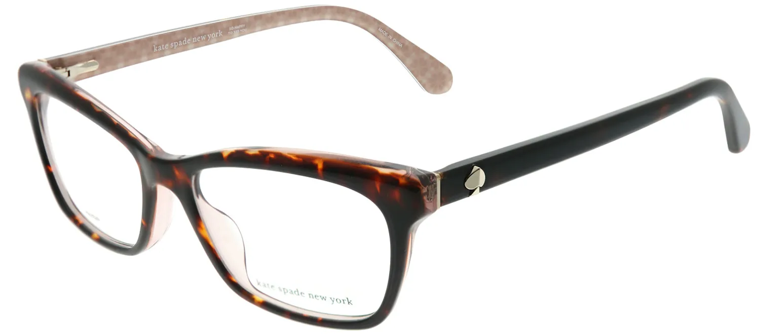 Kate Spade KS Cardea ONS Rectangle Plastic Tortoise/ Havana Eyeglasses with Demo Lens sold by Gaffos product image thumbnail 2