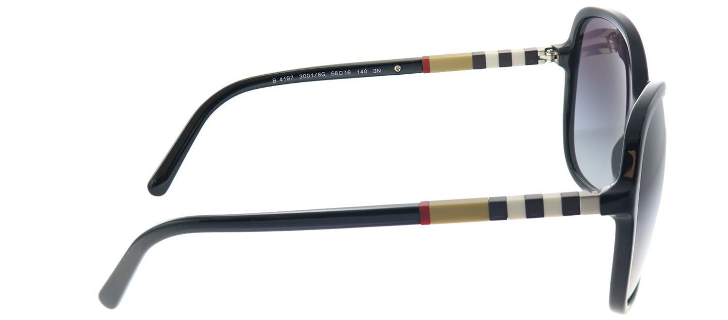 Burberry BE 4197 30018G Square Plastic Black Sunglasses with Grey Gradient Lens sold by Gaffos product image thumbnail 3