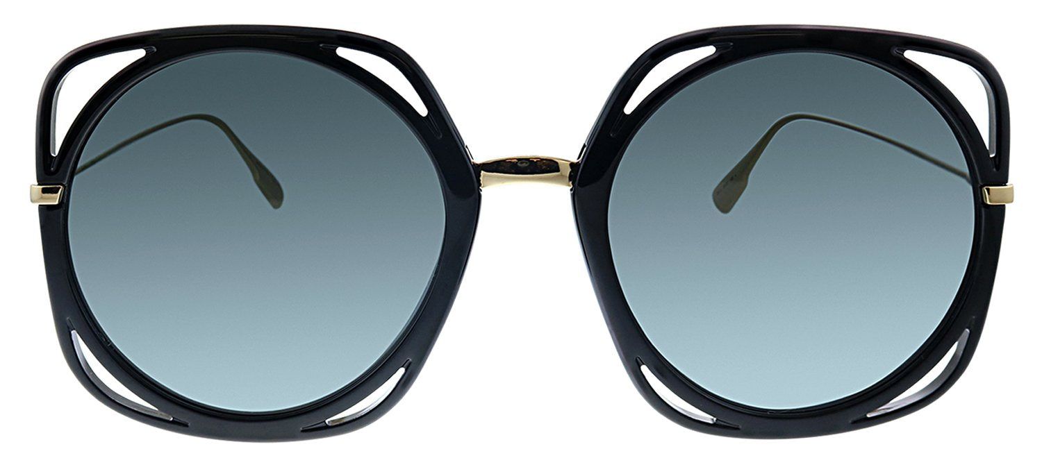 Dior CD Direction 2M2 1I Oval Plastic Black Sunglasses with Grey Lens sold by Gaffos