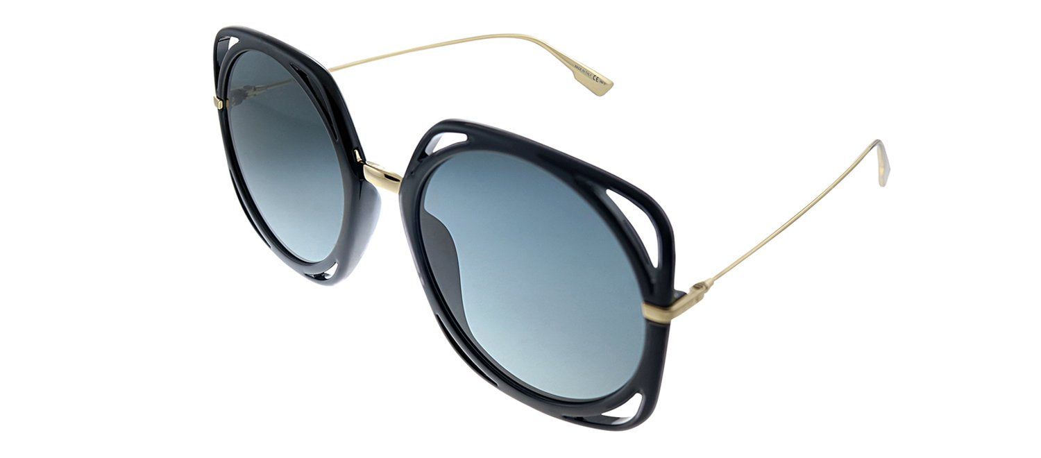 Dior CD Direction 2M2 1I Oval Plastic Black Sunglasses with Grey Lens sold by Gaffos product image thumbnail 2