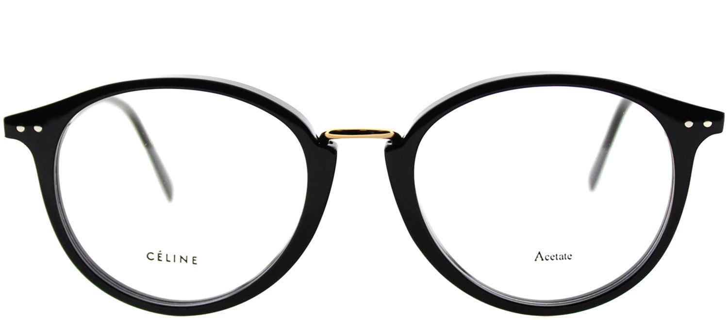 Celine CL 41406 807 Round Plastic Black Eyeglasses with Demo Lens sold by Gaffos