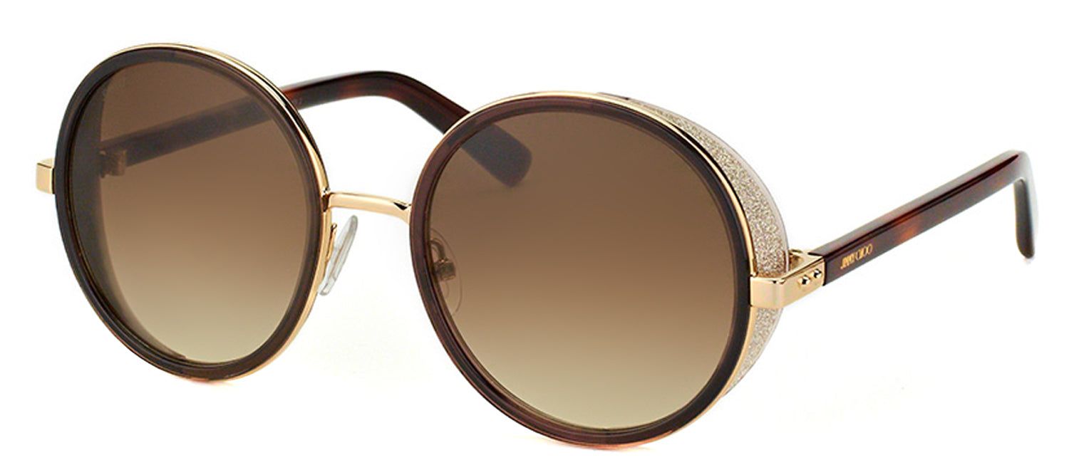 Jimmy Choo JC Andie J7G Round Metal Gold Sunglasses with Brown Gradient Lens sold by Gaffos product image thumbnail 2