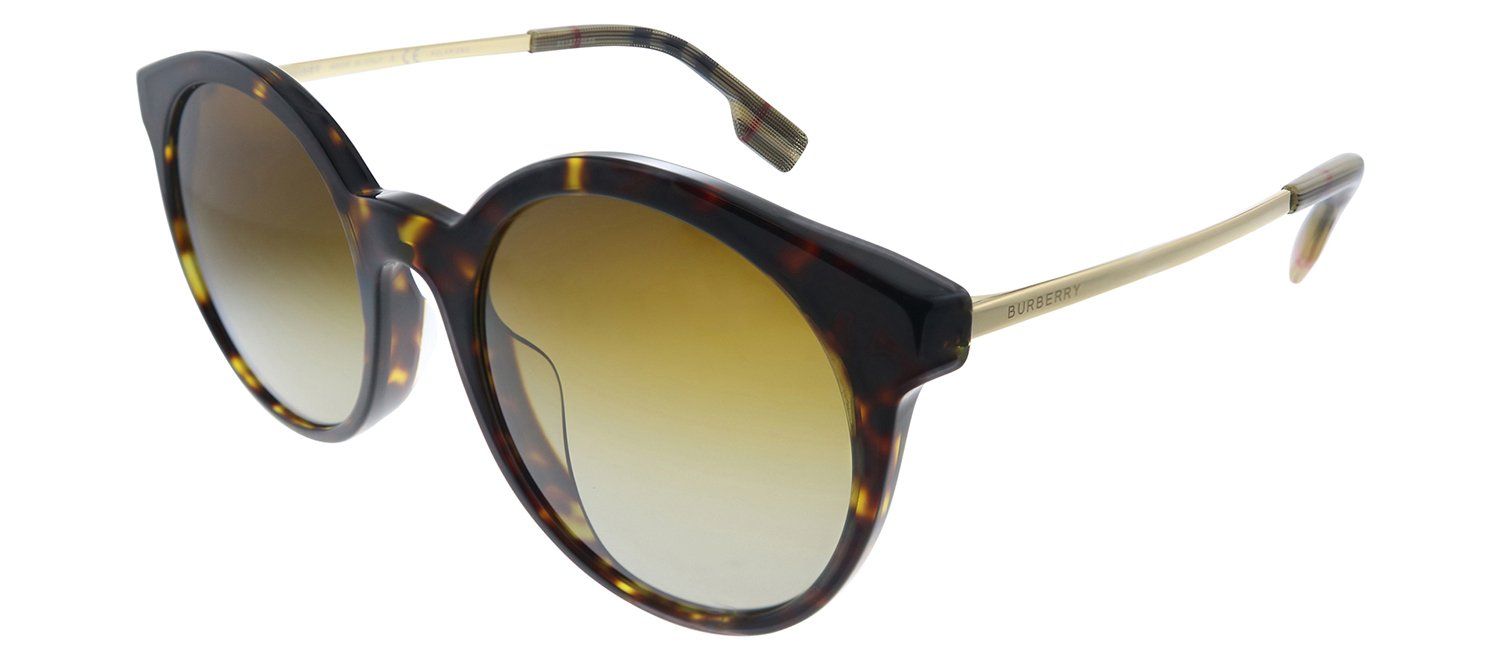 Burberry BE 4296F 3816T5 Round Plastic Havana Sunglasses with Brown Polarized Lens sold by Gaffos product image thumbnail 2