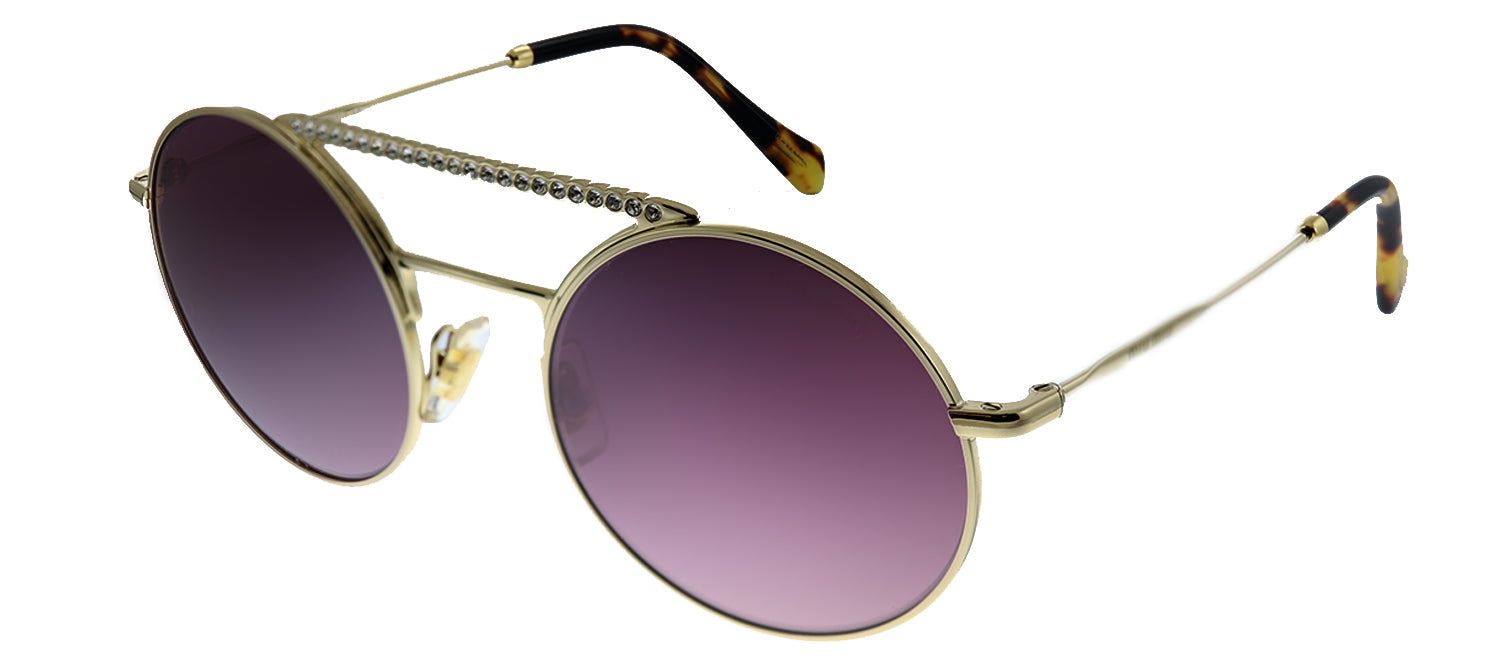 Miu Miu CORE COLLECTION MU 52VS ZVNTEG Round Metal Gold Sunglasses with Pink Gradient Lens sold by Gaffos product image thumbnail 2
