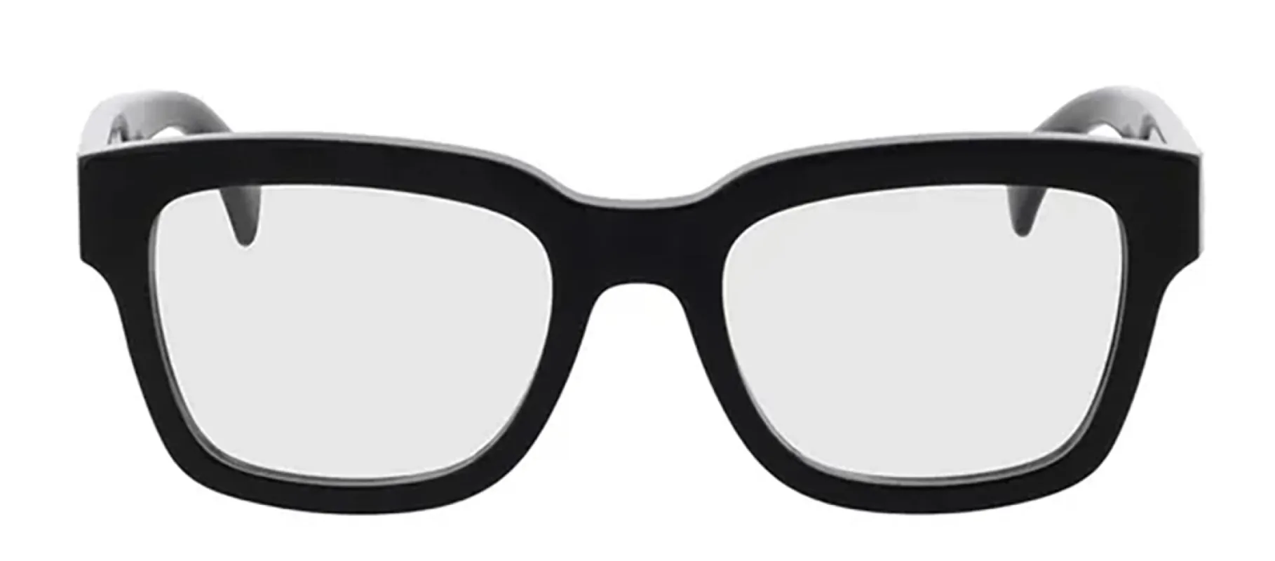 Gucci GUCCI LOGO GG 1138O 001 Square Plastic Black Eyeglasses with Logo Stamped Demo Lenses sold by Gaffos