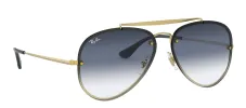 Ray-Ban RB 3584N 91400S Pilot Metal Gold Sunglasses with Blue Mirror Gradient Lens sold by Gaffos