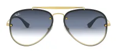 Ray-Ban RB 3584N 91400S Pilot Metal Gold Sunglasses with Blue Mirror Gradient Lens sold by Gaffos