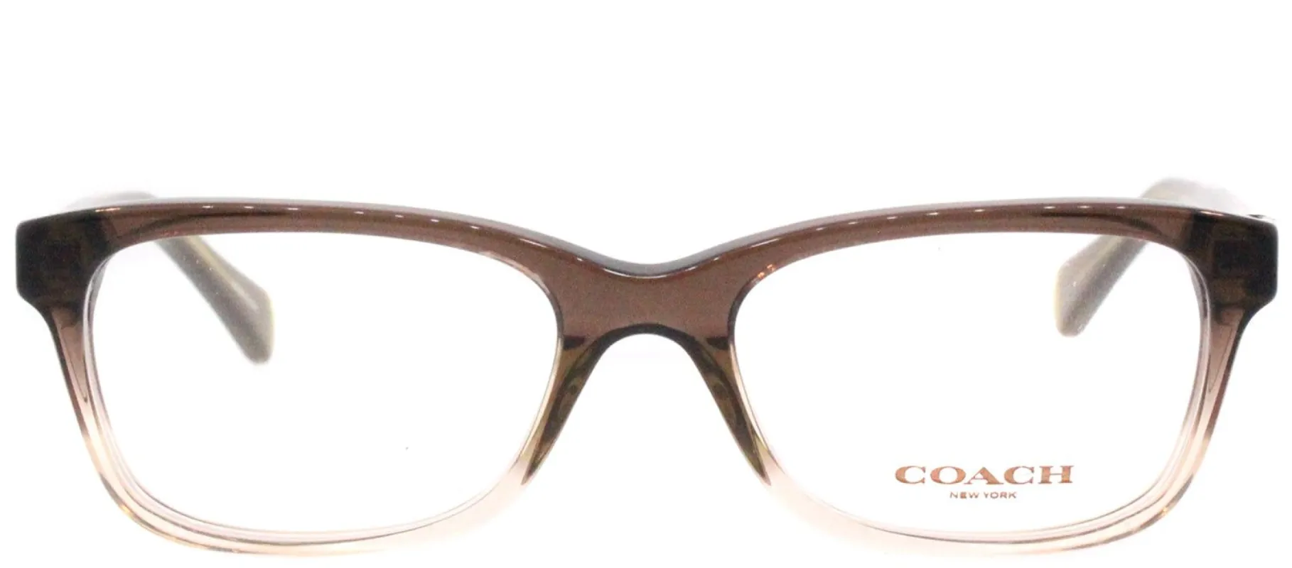 Coach HC 6089 5400 Rectangle Plastic Brown Eyeglasses with Demo Lens sold by Gaffos