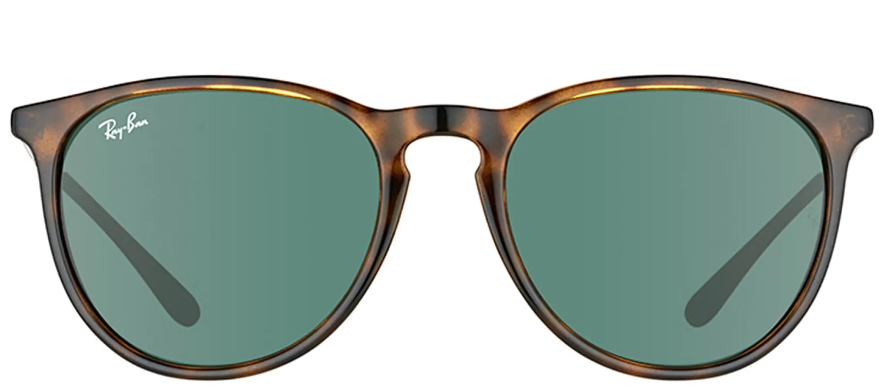 Ray-Ban Erika RB 4171 710/71 Oval Plastic Tortoise/ Havana Sunglasses with Green Lens sold by Gaffos