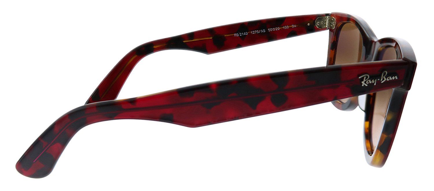 Ray-Ban RB 2140 1275A5 Square Plastic Havana Sunglasses with Pink Crystal Gradient Brown Lens sold by Gaffos product image thumbnail 3