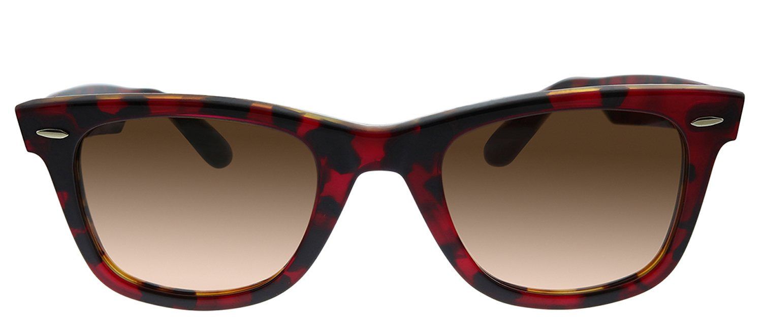 Ray-Ban RB 2140 1275A5 Square Plastic Havana Sunglasses with Pink Crystal Gradient Brown Lens sold by Gaffos