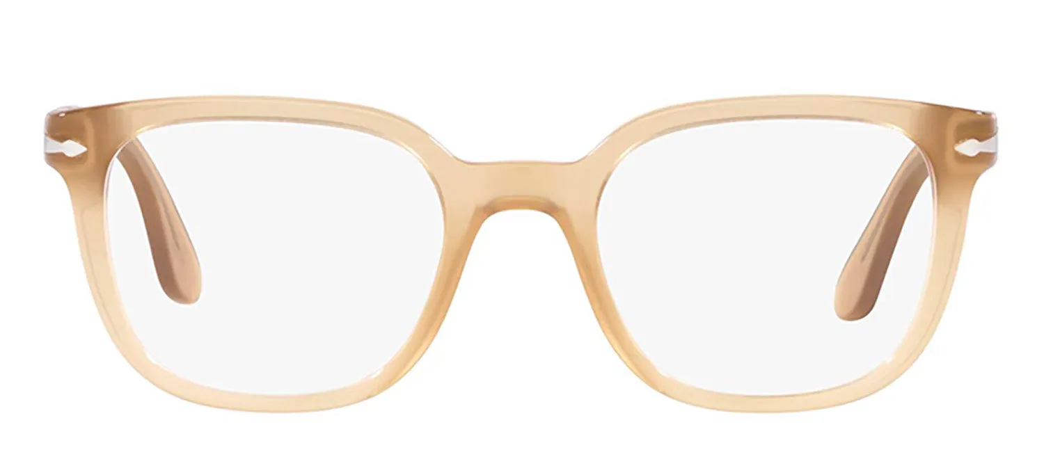 Persol PO 3263V 1169 Square Plastic Beige Eyeglasses with Logo Stamped Demo Lenses sold by Gaffos