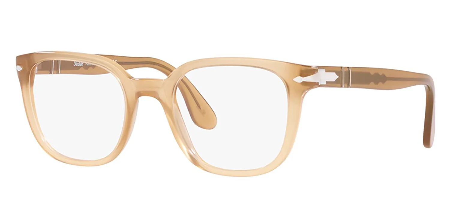 Persol PO 3263V 1169 Square Plastic Beige Eyeglasses with Logo Stamped Demo Lenses sold by Gaffos product image thumbnail 2