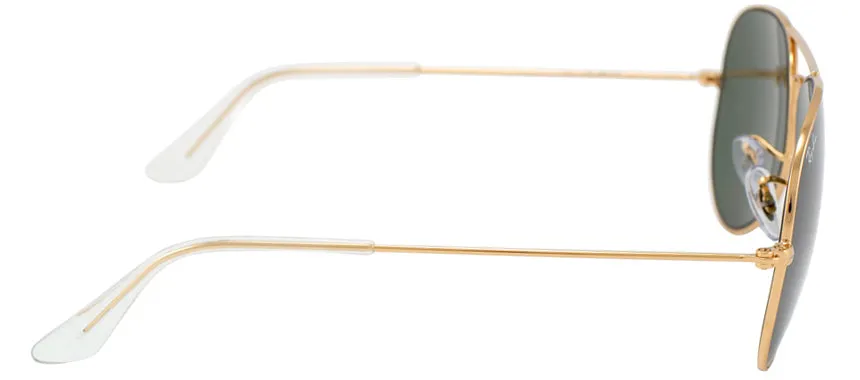 Ray-Ban RB 3025 001 Aviator Metal Gold Sunglasses with Green Lens sold by Gaffos product image thumbnail 3