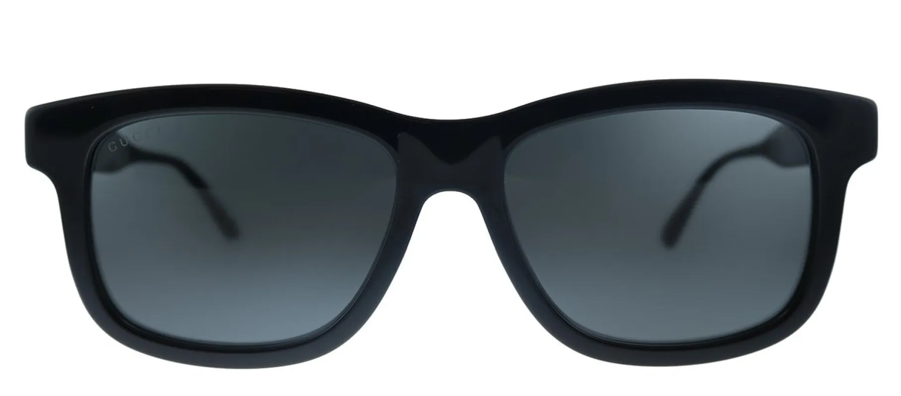 Gucci GG 0824S 005 Rectangle Acetate Black Sunglasses with Grey Lens sold by Gaffos