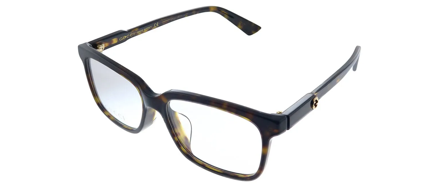 Gucci GG 0557OJ 002 Rectangle Acetate Havana Eyeglasses with Demo Lens sold by Gaffos product image thumbnail 2