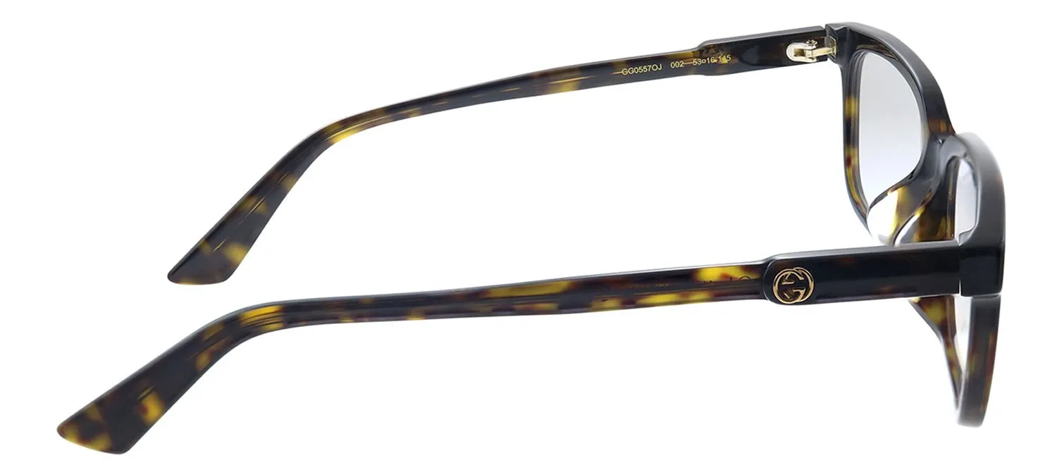 Gucci GG 0557OJ 002 Rectangle Acetate Havana Eyeglasses with Demo Lens sold by Gaffos product image thumbnail 3