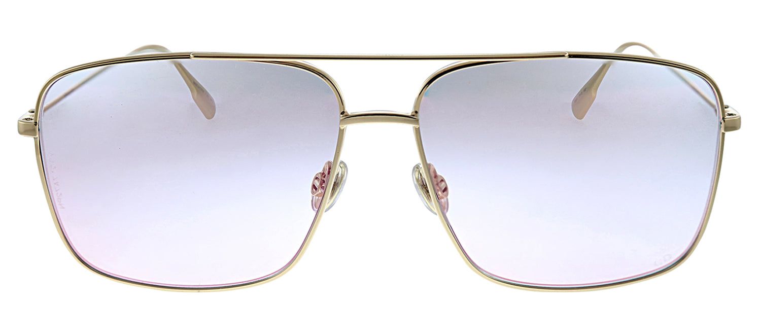 Dior CD Stellaireo3/S 000 TE Rectangle Metal Gold Sunglasses with Purple Gradient Lens sold by Gaffos