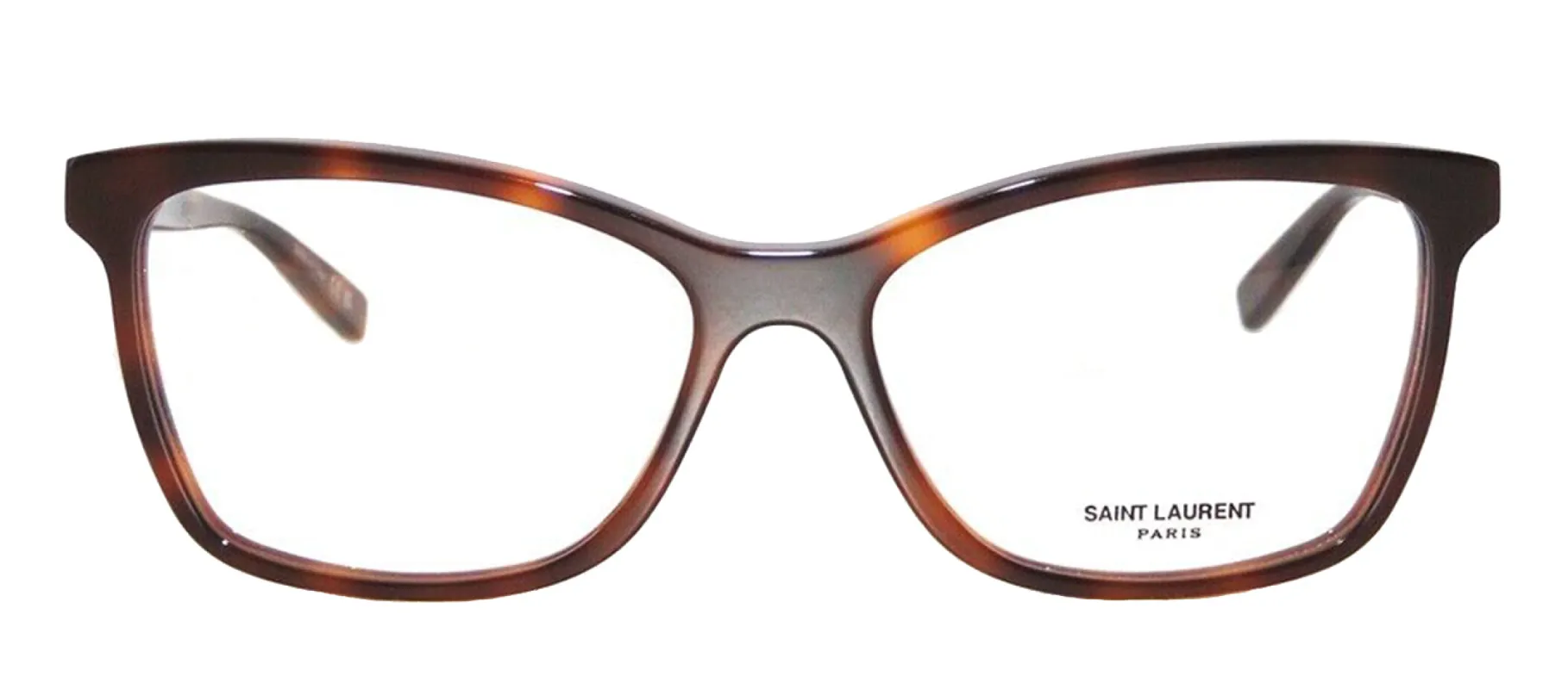 Saint Laurent CLASSIC SL 503O 003 Cat-Eye Plastic Havana Eyeglasses with Logo Stamped Demo Lenses sold by Gaffos