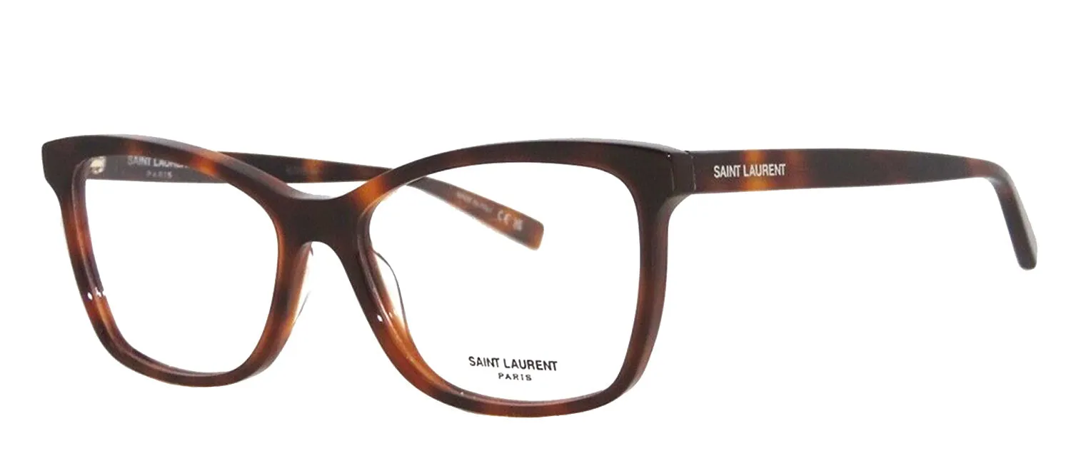 Saint Laurent CLASSIC SL 503O 003 Cat-Eye Plastic Havana Eyeglasses with Logo Stamped Demo Lenses sold by Gaffos product image thumbnail 2