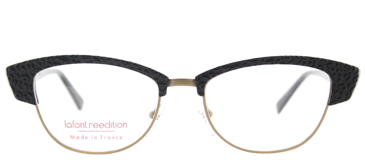 Lafont LF Violette 100 Cat-Eye Plastic Black Eyeglasses with Demo Lens sold by Gaffos