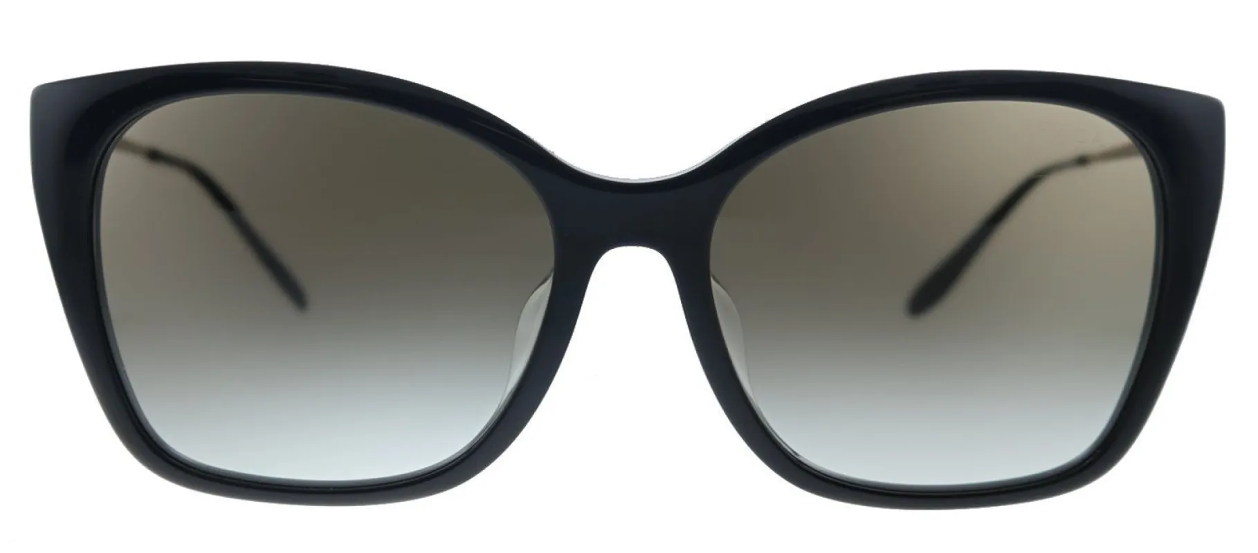 Prada PR 12XSF 1AB0A7 Cat-Eye Plastic Black Sunglasses with Grey Gradient Lens sold by Gaffos