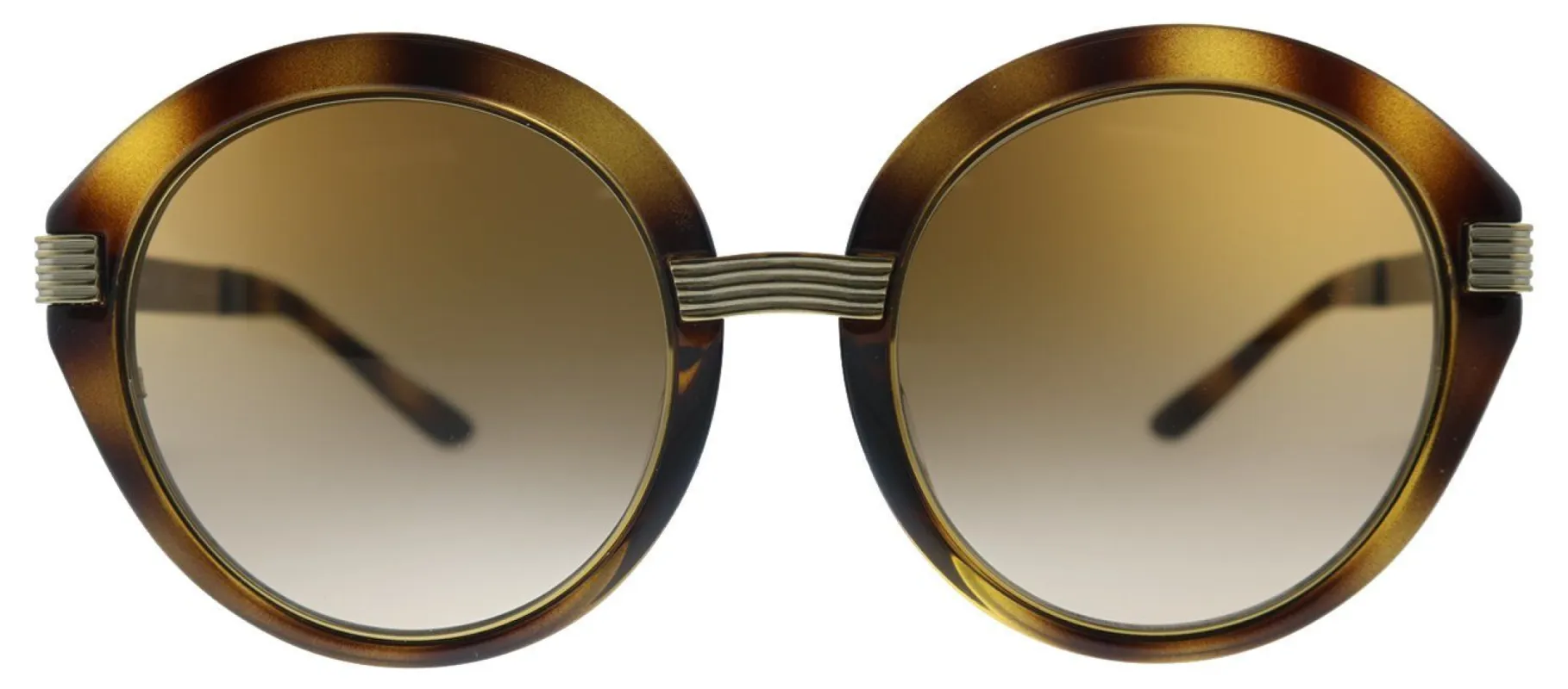 Tory Burch TY 9060U 183113 Round Plastic Havana Sunglasses with Brown Gradient Lens sold by Gaffos