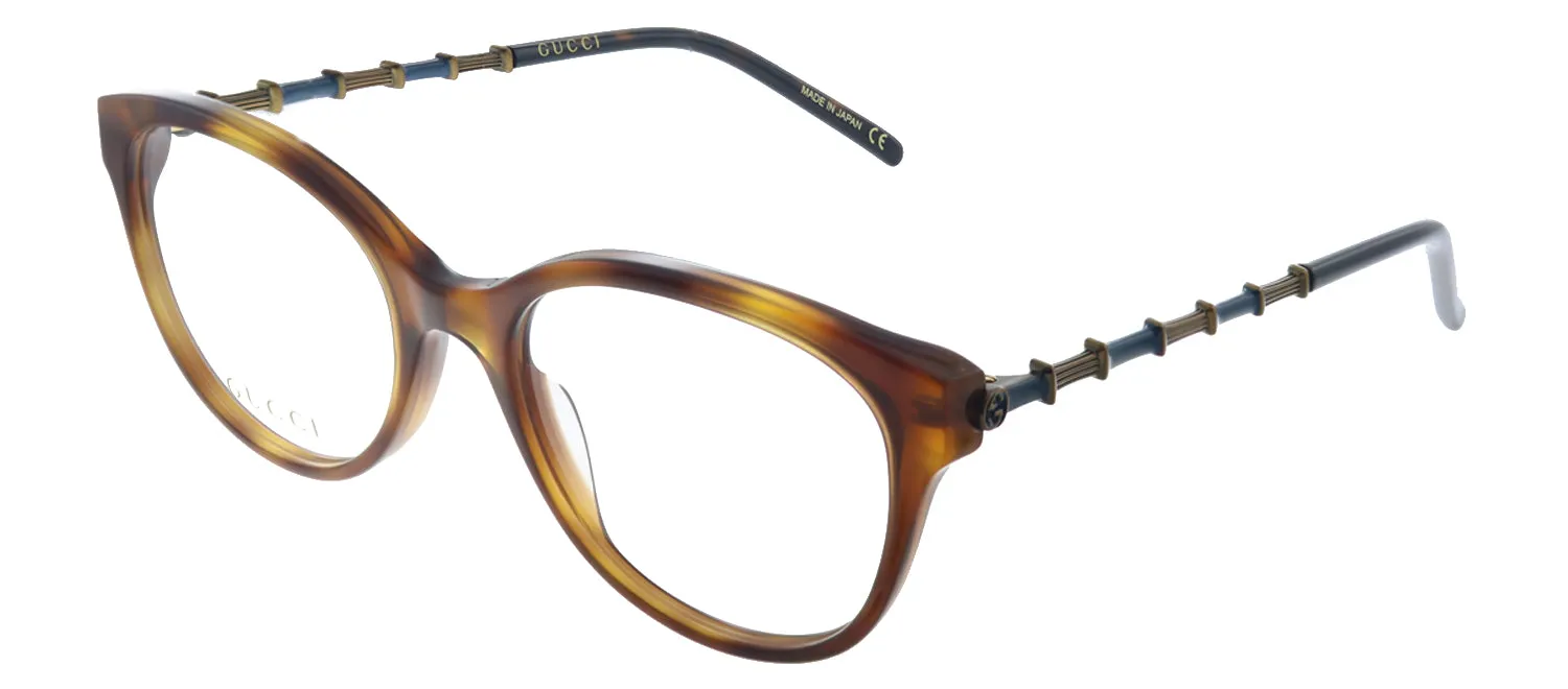 Gucci GG 0656O 002 Cat-Eye Acetate Havana Eyeglasses with Demo Lens sold by Gaffos product image thumbnail 2