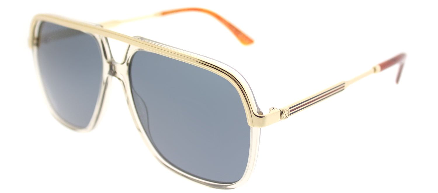 Gucci GG 0200S 004 Fashion Metal Gold Sunglasses with Blue Lens sold by Gaffos product image thumbnail 2