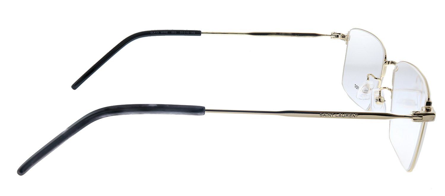 Saint Laurent SL 413 WIRE 003 Rectangle Metal Gold Eyeglasses with Demo Lens sold by Gaffos product image thumbnail 3