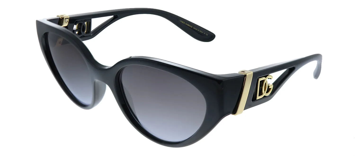 Dolce & Gabbana DG 6146 501/8G Cat-Eye Plastic Black Sunglasses with Grey Gradient Lens sold by Gaffos product image thumbnail 2