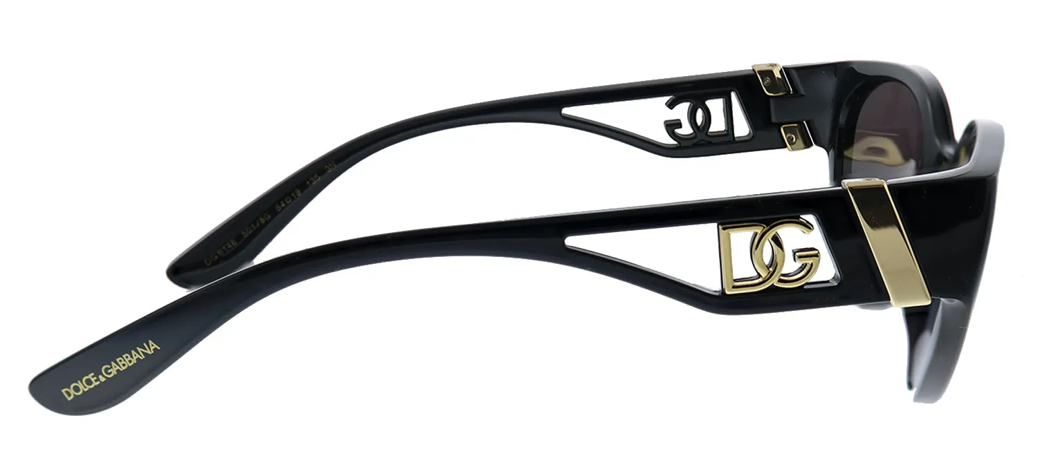 Dolce & Gabbana DG 6146 501/8G Cat-Eye Plastic Black Sunglasses with Grey Gradient Lens sold by Gaffos product image thumbnail 3