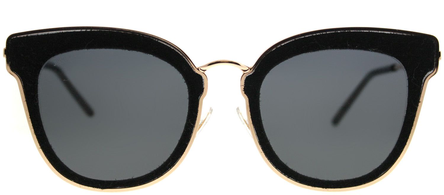 Jimmy Choo JC Nile RHL 2K Cat-Eye Metal Black Sunglasses with Grey Lens sold by Gaffos