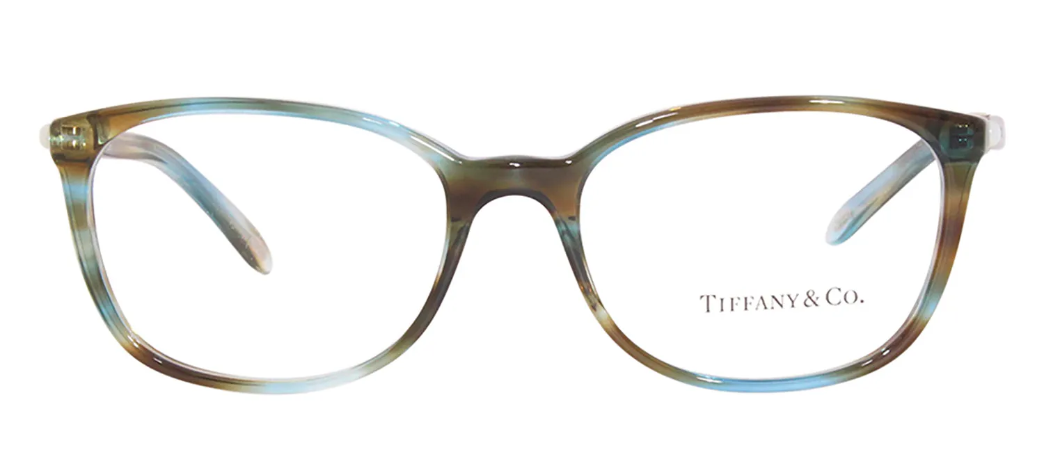 Tiffany & Co. TF 2109HB 8124 Square Plastic Green Eyeglasses with Logo Stamped Demo Lenses sold by Gaffos