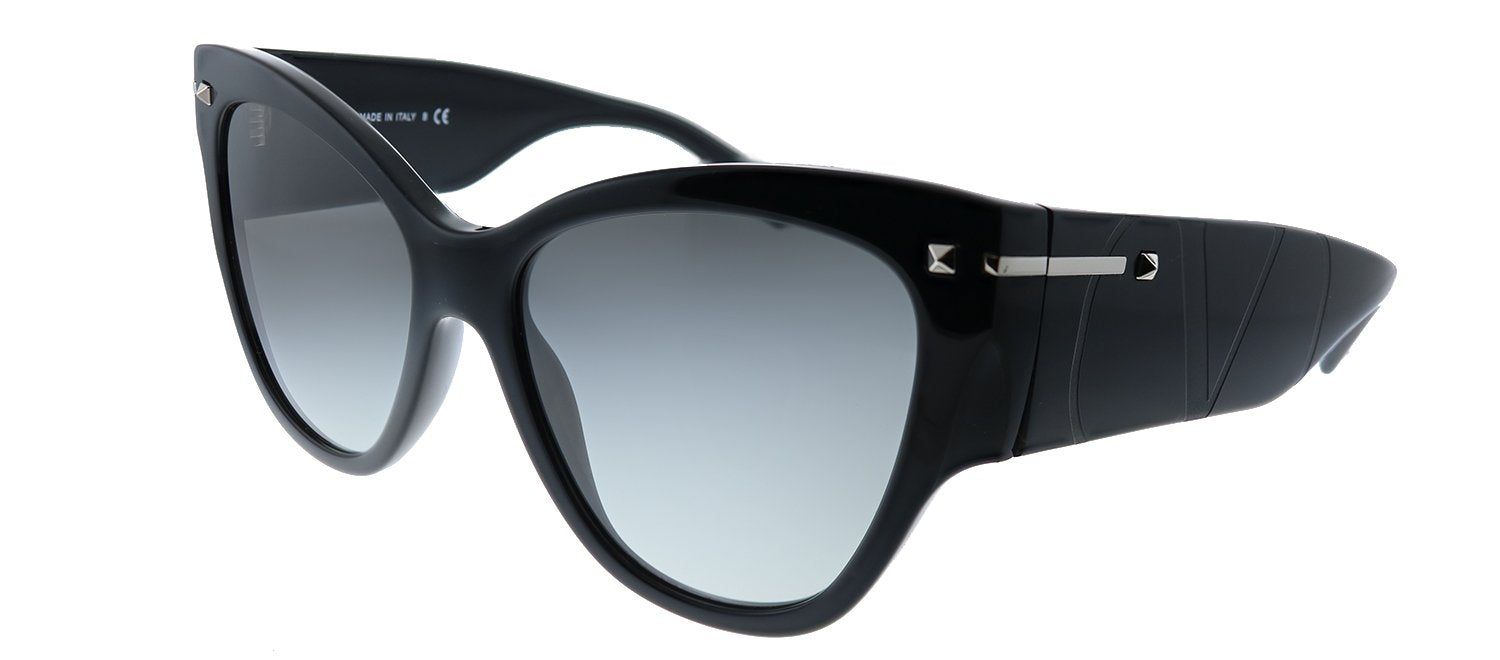 Valentino VA 4028 500111 Cat-Eye Plastic Black Sunglasses with Grey Gradient Lens sold by Gaffos product image thumbnail 2