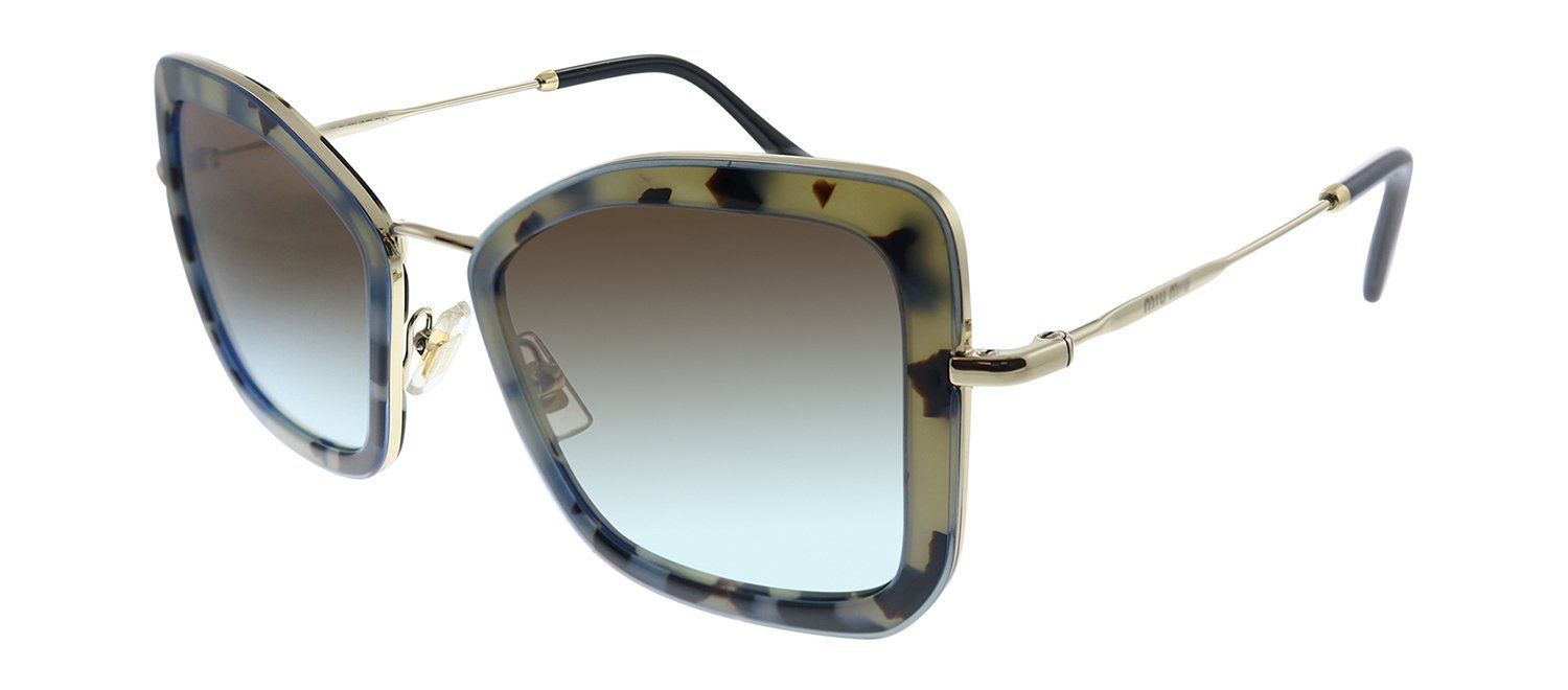 Miu Miu MU 55VS 08D07B Butterfly Plastic Grey Sunglasses with Brown Gradient Lens sold by Gaffos product image thumbnail 2
