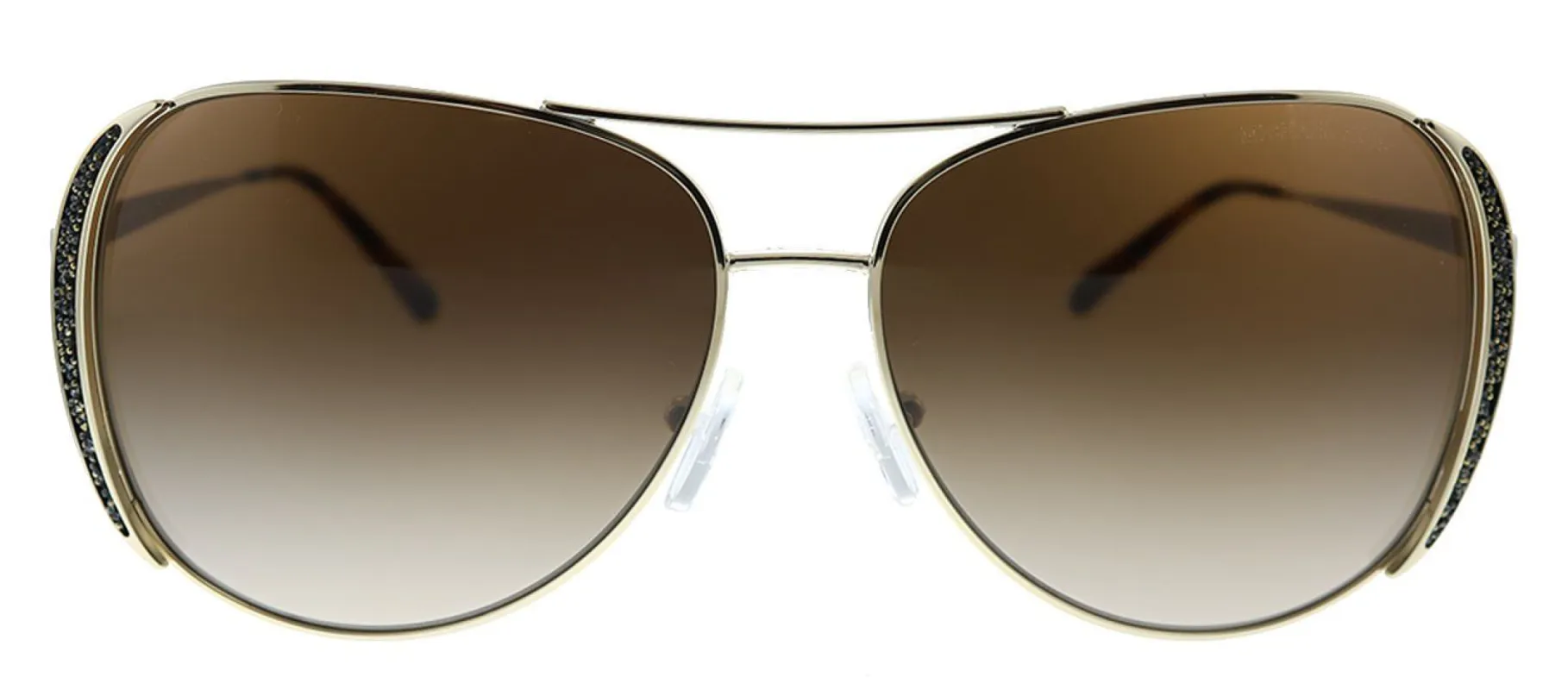 Michael Kors Chelsea Glam MK 1082 101413 Aviator Metal Gold Sunglasses with Brown Gradient Lens sold by Gaffos