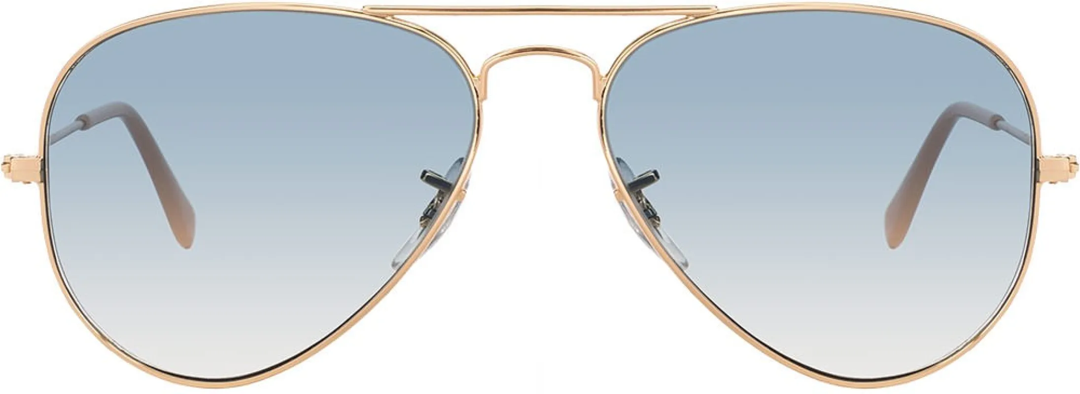Ray-Ban RB 3025 001/3F Aviator Metal Gold Sunglasses with Light Blue Gradient Lens sold by Gaffos