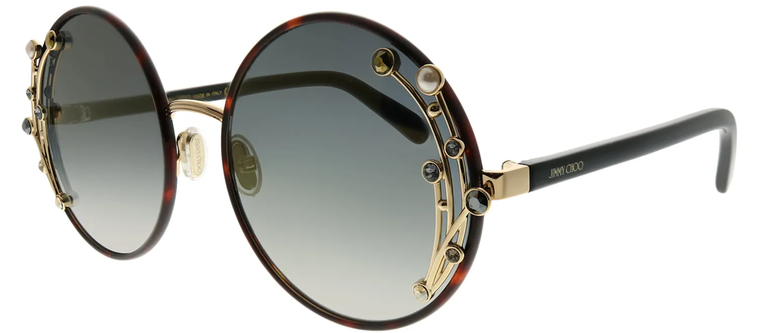 Jimmy Choo JC Gema 086 FQ Round Metal Tortoise/ Havana Sunglasses with Gold Mirror Lens sold by Gaffos product image thumbnail 2
