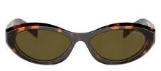 Prada PR 26ZS 14L09Z Oval Plastic Tortoise Sunglasses with Brown Lens sold by Gaffos