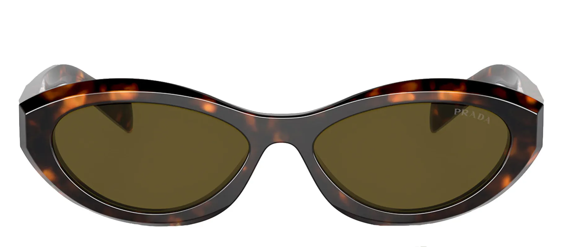 Prada PR 26ZS 14L09Z Oval Plastic Tortoise Sunglasses with Brown Lens sold by Gaffos