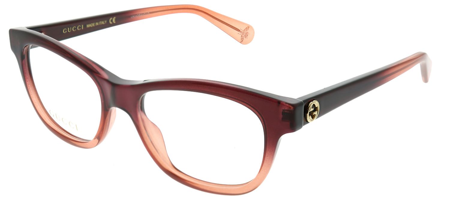 Gucci GG 0372O 003 Rectangle Acetate Brown Eyeglasses with Demo Lens sold by Gaffos product image thumbnail 2