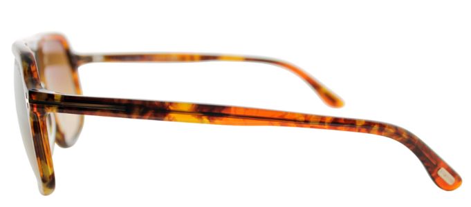 Tom Ford TF 442 50F Square Plastic Tortoise/ Havana Sunglasses with Brown Gradient Lens sold by Gaffos