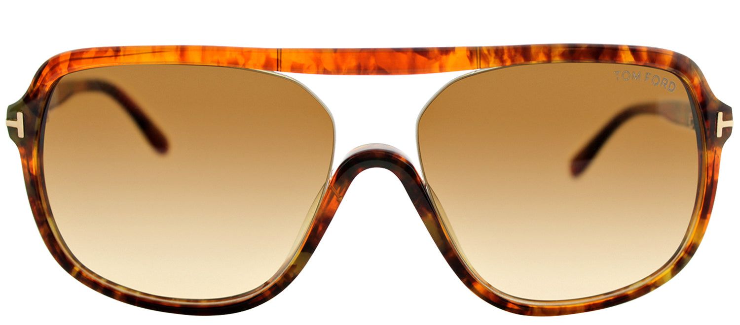 Tom Ford TF 442 50F Square Plastic Tortoise/ Havana Sunglasses with Brown Gradient Lens sold by Gaffos